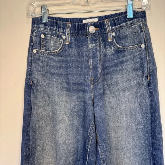 rag & bone Miramar Wide Leg Cotton Terry Pants Size S - Picture 2 of 15